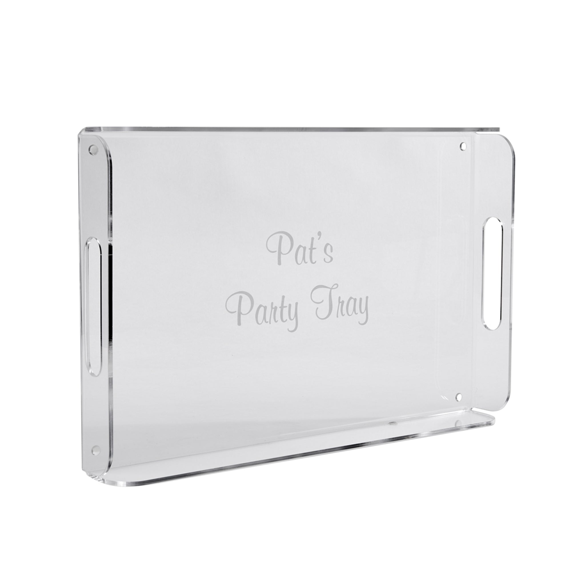 Acrylic Handled Tray - 16.5" x 10.5"