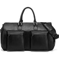PU Leather Suit Travel Bag Foldable Large Capacity Waterproof With Shoe Compartment