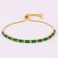 Green Zircon Women's Pull Bracelet Jewelry