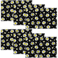 Daisy Pattern Placemats Set of 6 Floral Place Mats Table Mats for Kitchen Dining Table Kitchen Decor Linen 12x18 Inch
