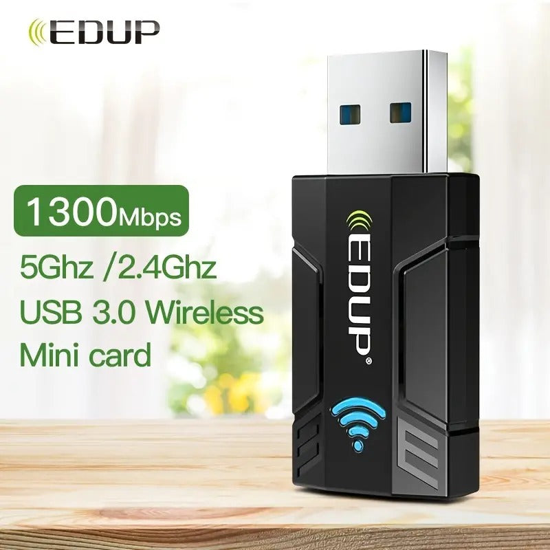 EDUP AC1300Mbps USB WiFi Adapter for PC and Laptop