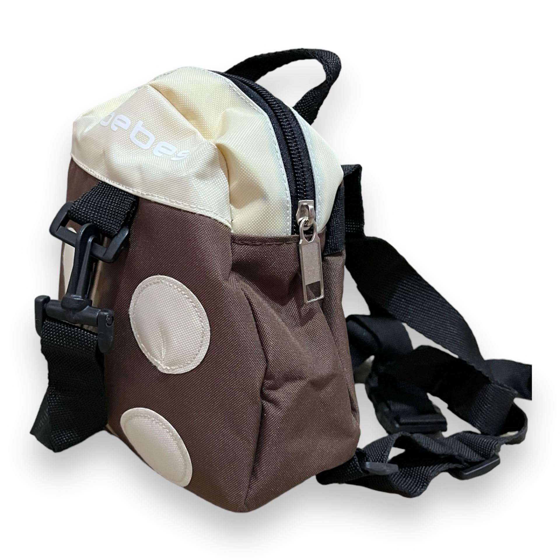 TinyCare bebesi Backpack Anti Lost Baby Toddler Walking Safety Backpack Harness Reins Cute Backpacks with Safety Leash for Baby Toddler Leash for Toddlers Age 1-5 Years (Brown - beige)