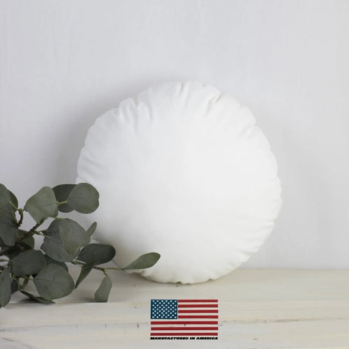 10" | Round Pillows Insert | Indoor Outdoor Hypoallergenic Polyester