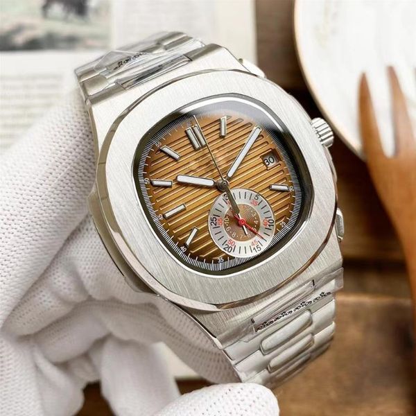 Color: Color3 - Men's mechanical watch automatic 40MM 904L all-stainless steel watch designer sapphire waterproof casual classic fashion wristwatch montre de luxe