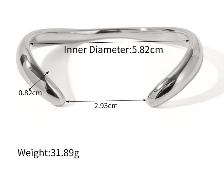 Irregular Fashion Stainless Steel Bracelet Jewelry