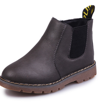 Color: Gray, Size: 22-Single shoes, style:  - Non-slip boots England boots