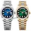 Color: watch box - Mens Luxury Designer Business Watch Automatic Movement Mechanical Diamond Ring Watch 41MM36MM Stainless Steel Strap Waterproof Sapphire Glass Luxury Mens Watch