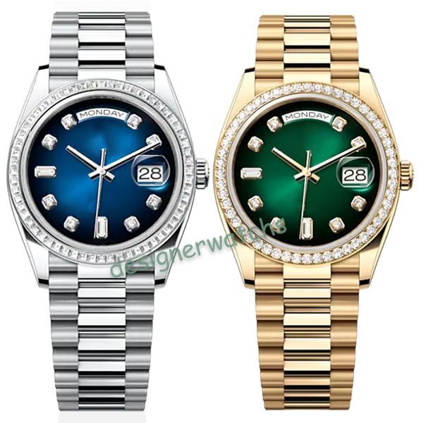 Color: watch box - Mens Luxury Designer Business Watch Automatic Movement Mechanical Diamond Ring Watch 41MM36MM Stainless Steel Strap Waterproof Sapphire Glass Luxury Mens Watch