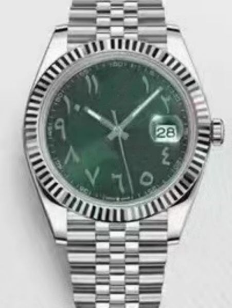 Color: Brown - classic automatic woman watch 36mm/41mm Stainless Watches Male Clock Green face wristwatch 241