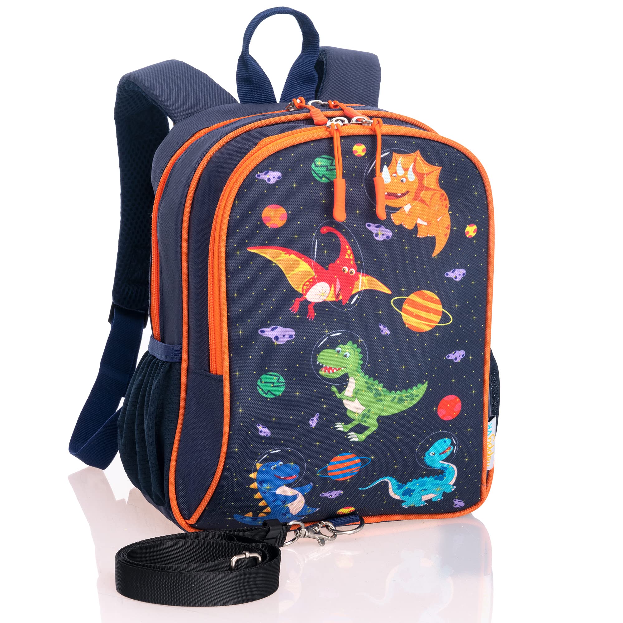 HappyVk Backpack with Leash for Kids Blue Small Daypack Backpacks