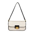 Geometric Print Shoulder Bag - Vintage Tote for Women