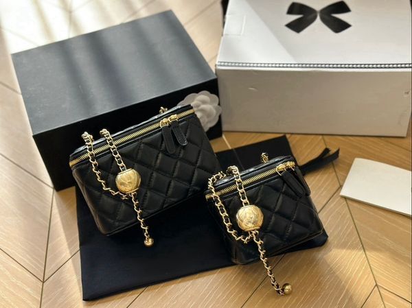 Color: #01 - New Golden Ball Cosmetic bags Cases Women Bags Designer Handbags Toiletry Bags Toiletries Pouch Storage Cosmetic-Nice Makeup Bag Cases Crossbody Bag