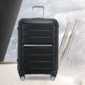 Color: Silver - Designer Suitcases Luggage Travel Wheels Women Men Luggage groove Two Wheels Men Trolley Rolling Bag High Quality Metal AAA S