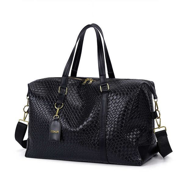 Color: Small Black - Large Capacity Travel Bag Men's Travel Bag Casual Travel Business Handbag Casual Handbag 250815