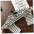 Color: White, Suit Height: 80cm - Striped harem pants