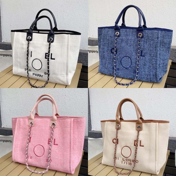 Color: #3 - Designer bag luxury bag Tote Bag canvas bags shoulder bag laptop Shopping bag Beach bag big capacity Women school travel lady chains Sophisticated Style