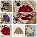 Color: P5 - Size: 120 - Fashion Kids Designer Sweater Winter Kids Designer Clothes High Quality Warm Girls Clothes Casual Jumper Sweaters Pullover Striped Sweater
