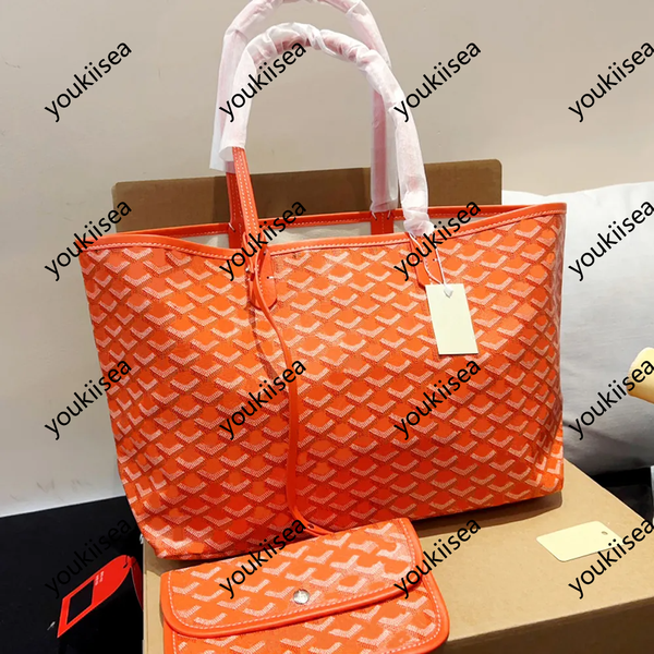 Color: Blue - Large tote bag Fashion Designer bag mini Anjou double-sided dual-use calf leather shopping bag single shoulder handbag mini women's green version beach bag pink bag