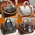 Color: Champagne - black flower shoulder bag Coin Purses wallet Designer Bag Women Tote Bag Purs Handbag Pillow Zipper 30cm 25cm Shoulder Bag