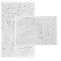 White Bathroom Rugs and Mats Set 2 Piece Chenille Bath Mat Set Machine Wash Dry Non Slip Absorbent Shaggy Bath Rug for Bath Room Shower and Tub (20" x 32"+16" x 24") Bathroom Rug Set Accessories