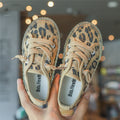 Color: Brown, Size: 29 - Canvas Rainbow Bottom Biscuit Canvas Shoes Children Shoes