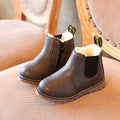 Color: Grey, style: B-31, Size:  - Retro Children's Shoes Autumn and Winter Martin Boots Fashion Children's Cotton Shoes
