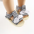 Color: Black, Shoe size: 12cm - Bowknot Baby Sandals Baby Shoes Soft Sole Toddler Shoes