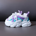 Color: Purple, Shoe size: 28 - Children's Shoes, Girls' Sports Shoes, Lightweight Breathable Boys' Casual Running Shoes
