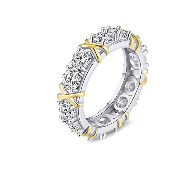 Luxury Zircon Cross Ring - Simple Fashion Jewelry