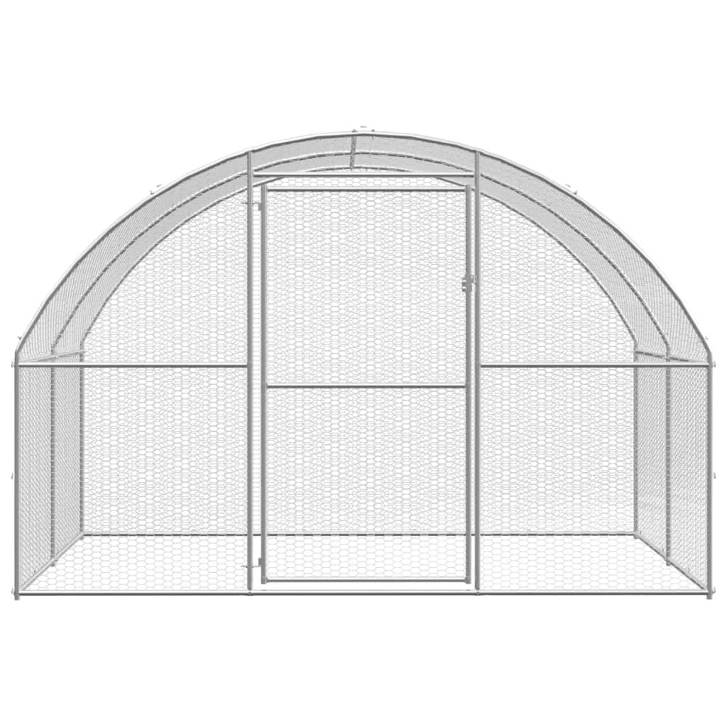 Outdoor Chicken Coop 9.8'x6.6'x6.6'Galvanized Steel