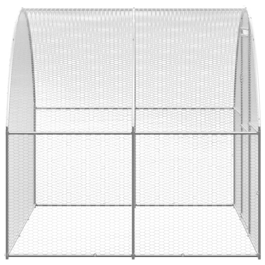 Outdoor Chicken Coop 9.8'x6.6'x6.6'Galvanized Steel