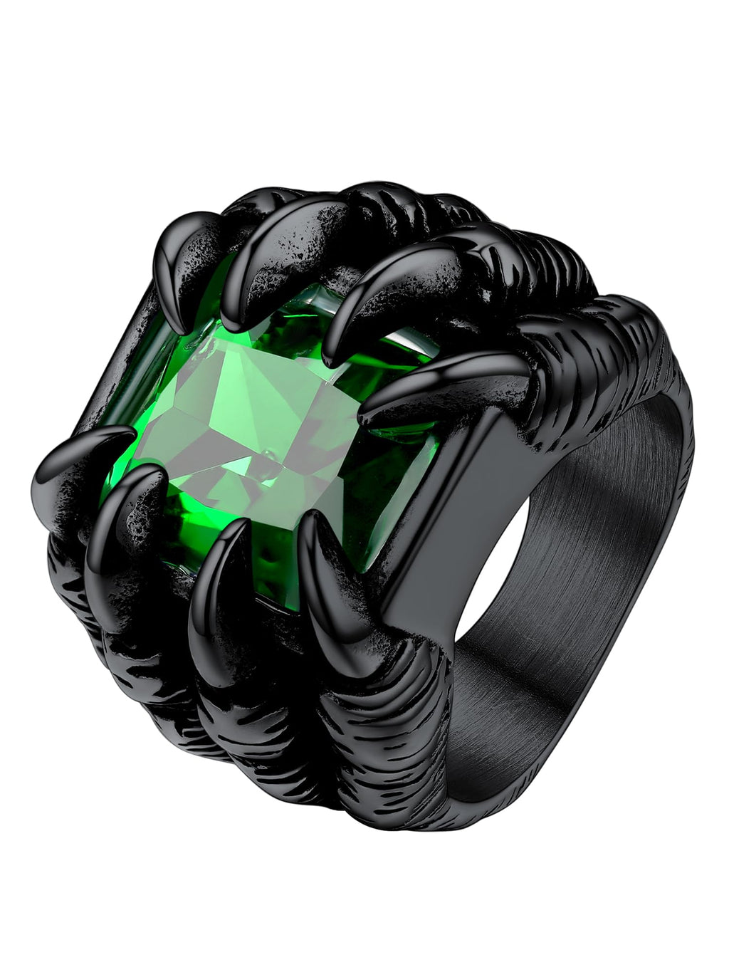 Chunky Dragon Claw Punk Ring Cool Black Jewelry Motorcycle Rings for Men Size 11