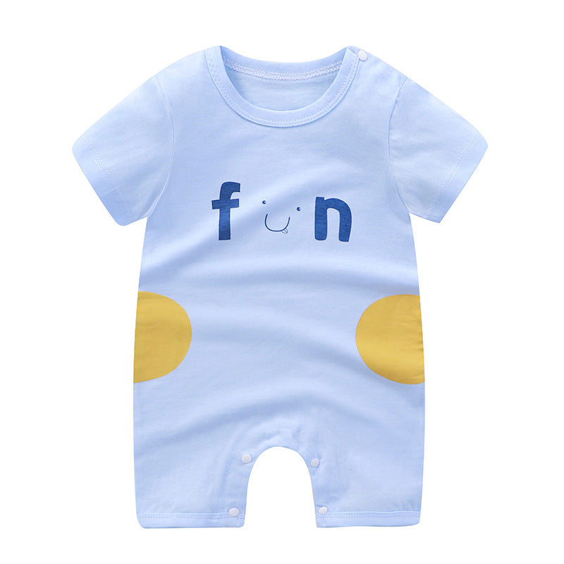 Color: LT31 style, Size: 66CM - Children's Short-Sleeved Baby Romper Jumpsuit Romper