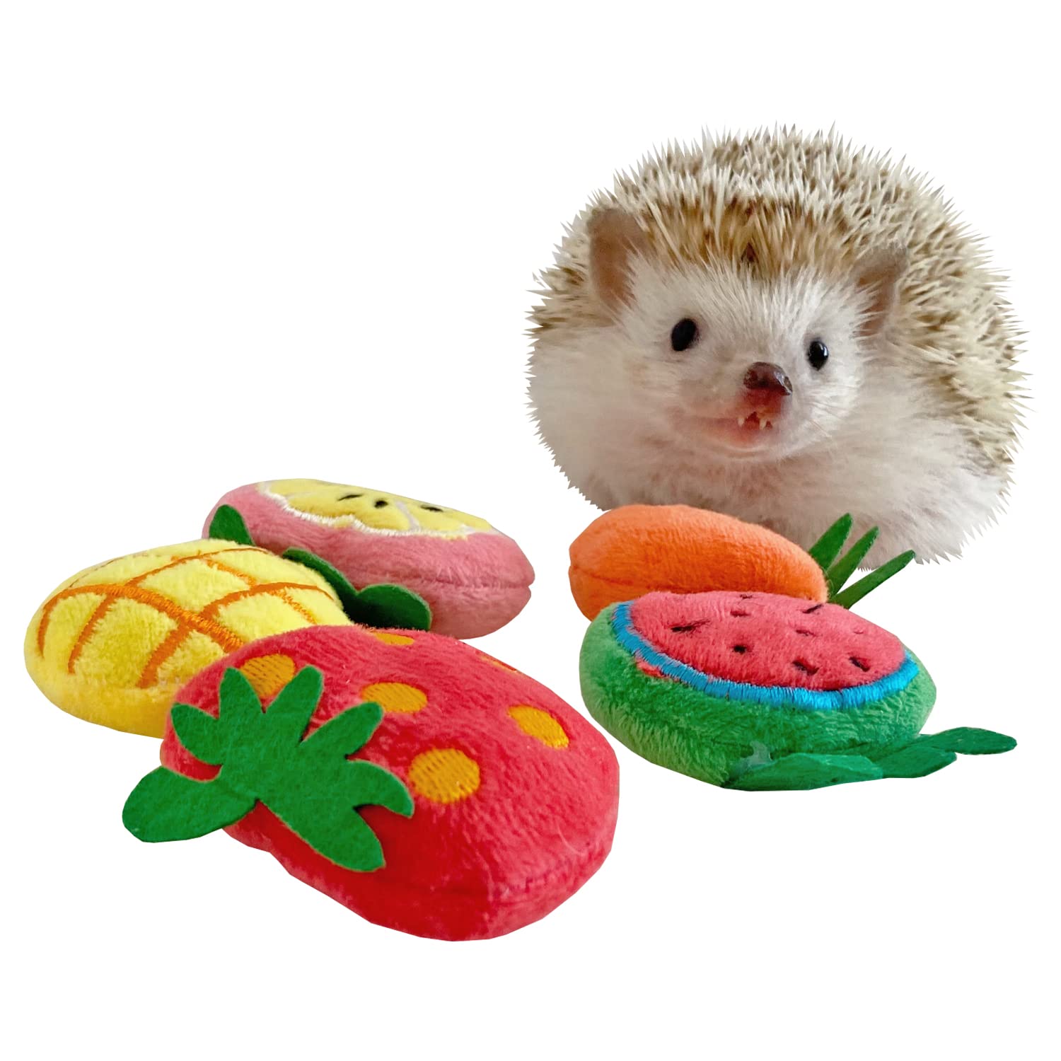 Ymid Select 5 Pcs Cute Small Animal Accessories Toys Fruit for Hedgehog Supplies Guinea Pig Hamsters Small Pet Toy Gift Photo Shoot Cage Accessory
