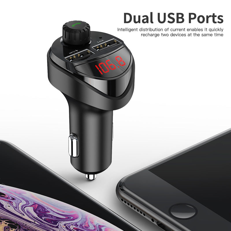 Bluetooth MP3 Car Charger and Music Player