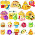 FHOZGECY Valentines Cards for Kids Classroom 25PCS Keychains kids Valentines Day Cards with Mochi Squishy Toys for Boys Girls Greeting Cards for Classroom Exchange School Activities Party Favors
