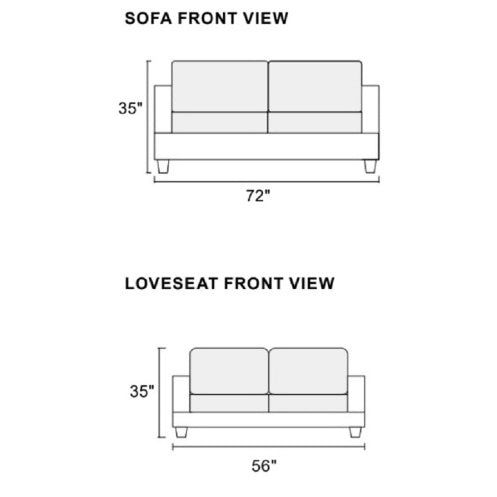 LuxeLiving™ – 2‑Piece Faux Leather Sofa Set with Pillows (US