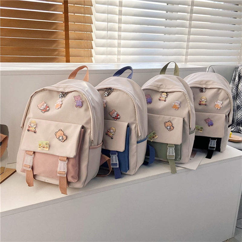 Multi-Color Cartoon Backpacks for Women and Girls