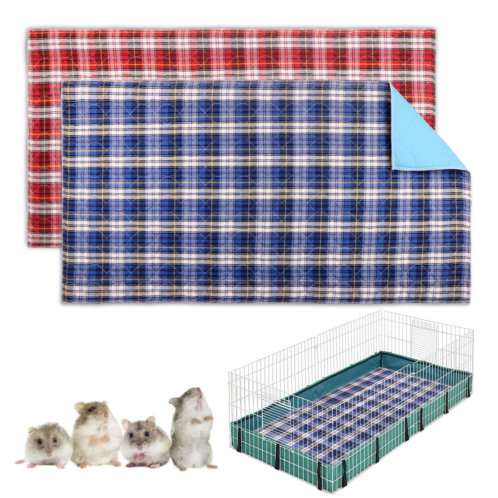 2 PCS Guinea Pig Cage LinerGuinea Pig Bedding Pet Supplies Guinea Pig Pee Pads Pet Supplies(22"x35")