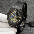 Color: 5Color - Men's And Women's Fashion Crystal Case Hollow Automatic Mechanical Watch