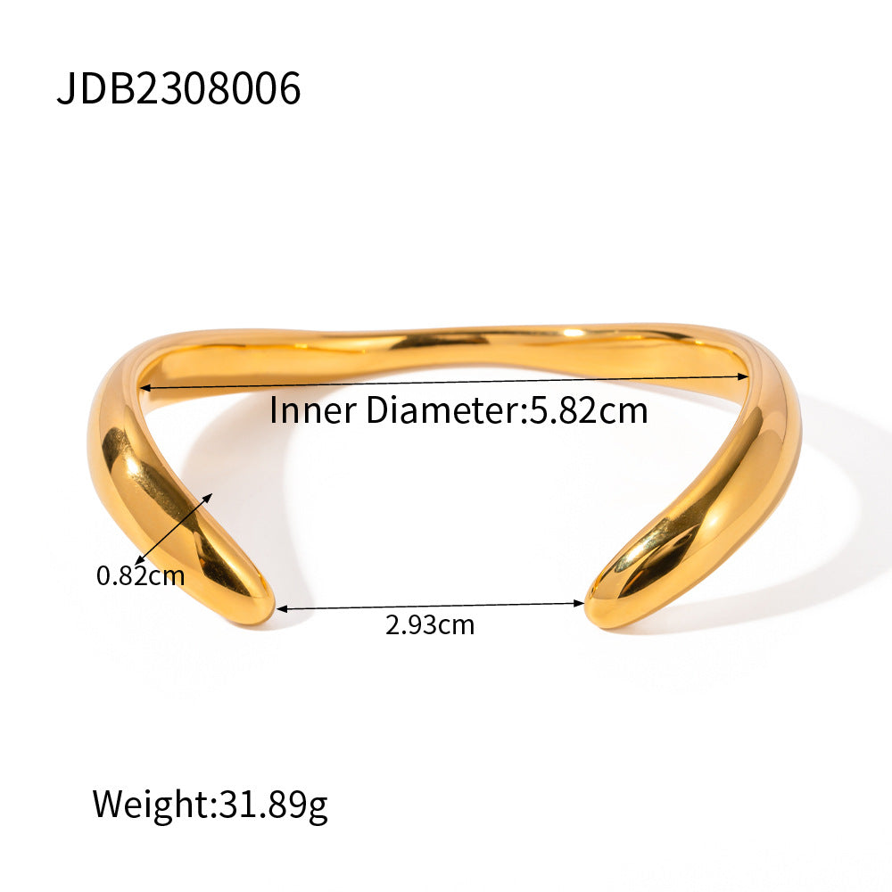 Irregular Fashion Stainless Steel Bracelet Jewelry