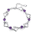 Silver-Plated Heart Bracelet Jewelry