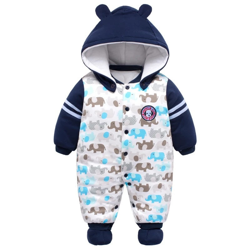 Color: 14 stytle, Size: 6m - The baby thickens the onesie