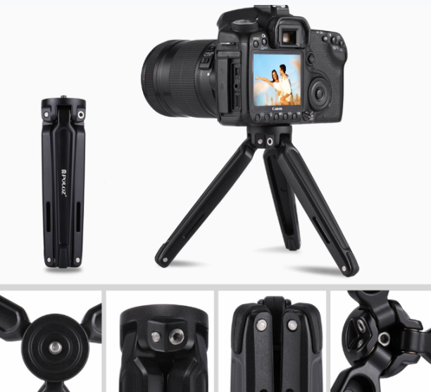 Mini Metal Tripod for Phones and Cameras