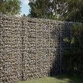 Gabion Basket with Cover 59.1"x39.4"x78.7" Galvanized Iron