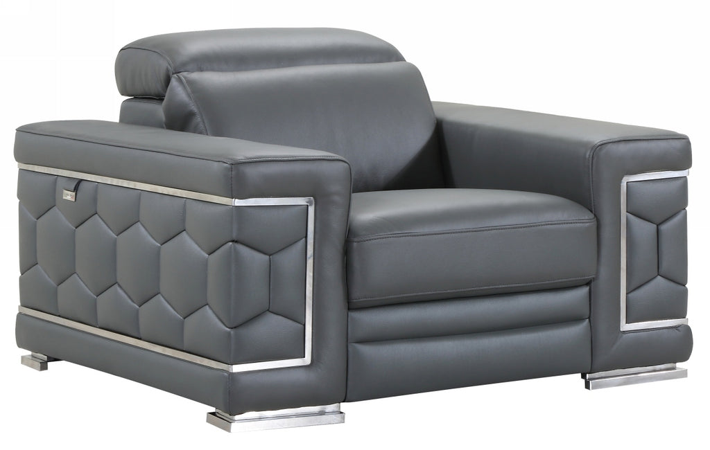 29" To 38" Sturdy Dark Gray Chair
