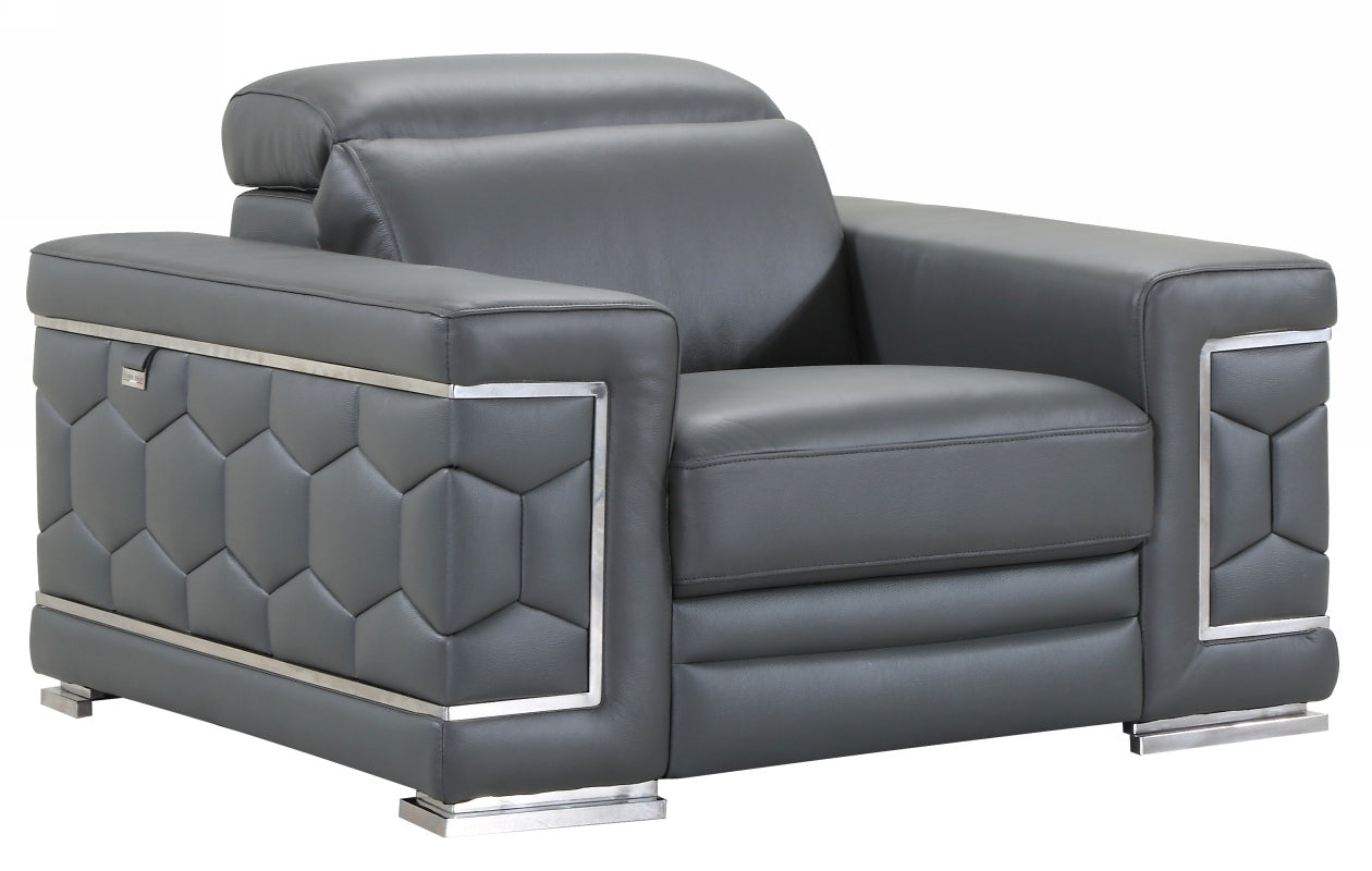 29" To 38" Sturdy Dark Gray Chair