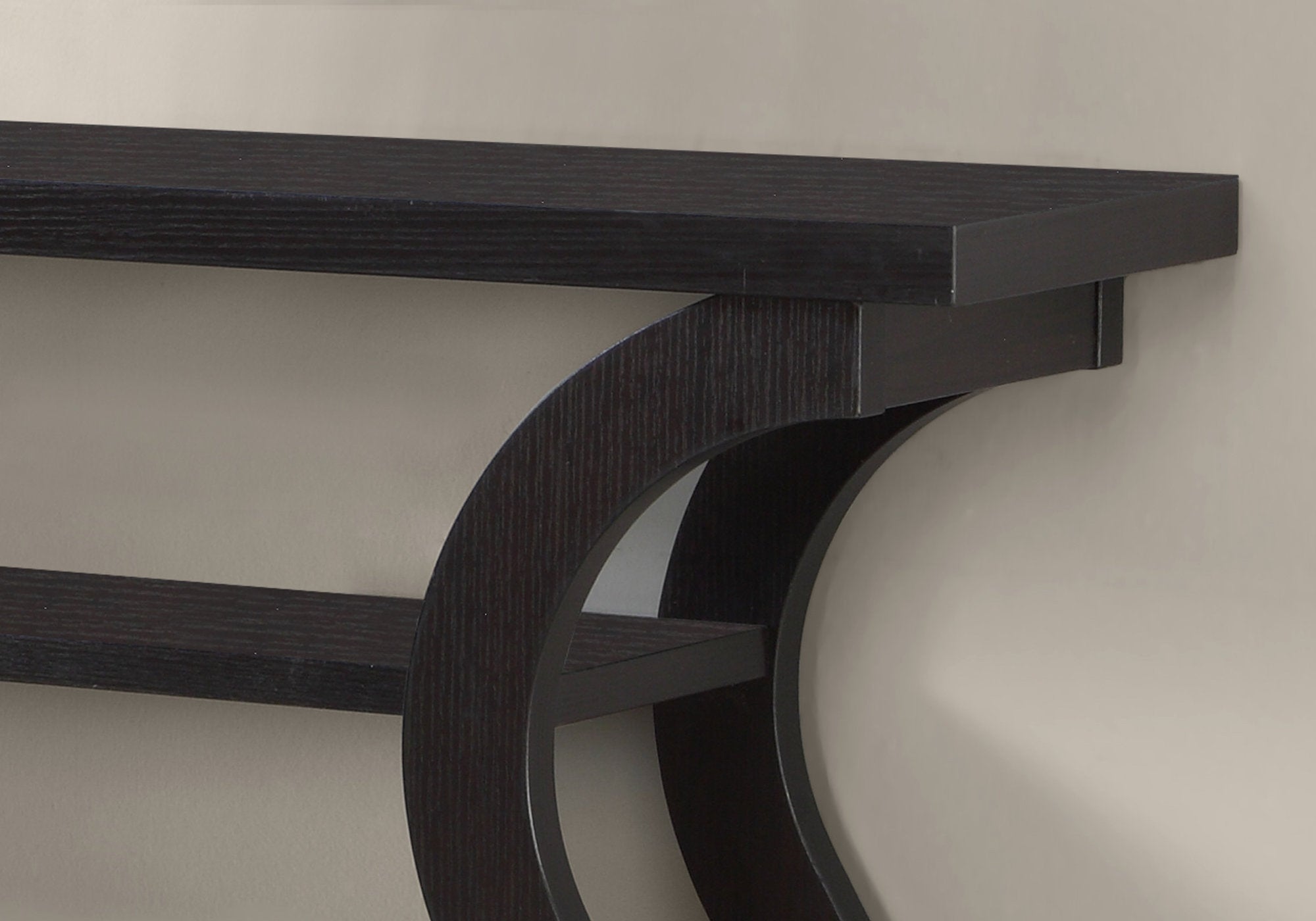 11.5inches x 47.25inches x 32inches Cappuccino Hollow Core Particle