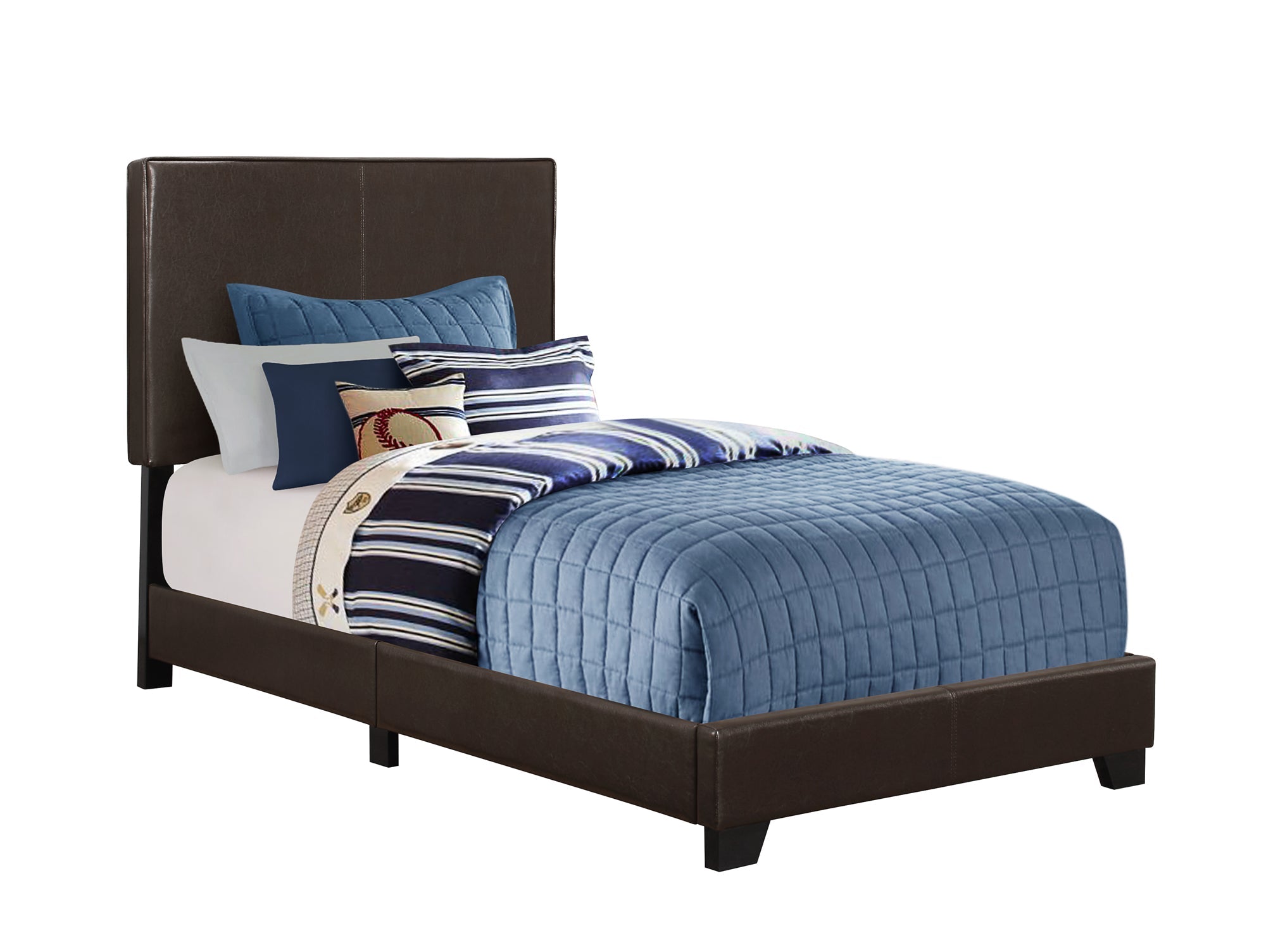 81inches x 43inches x 45.75inches Brown Foam Solid Wood Leather Look