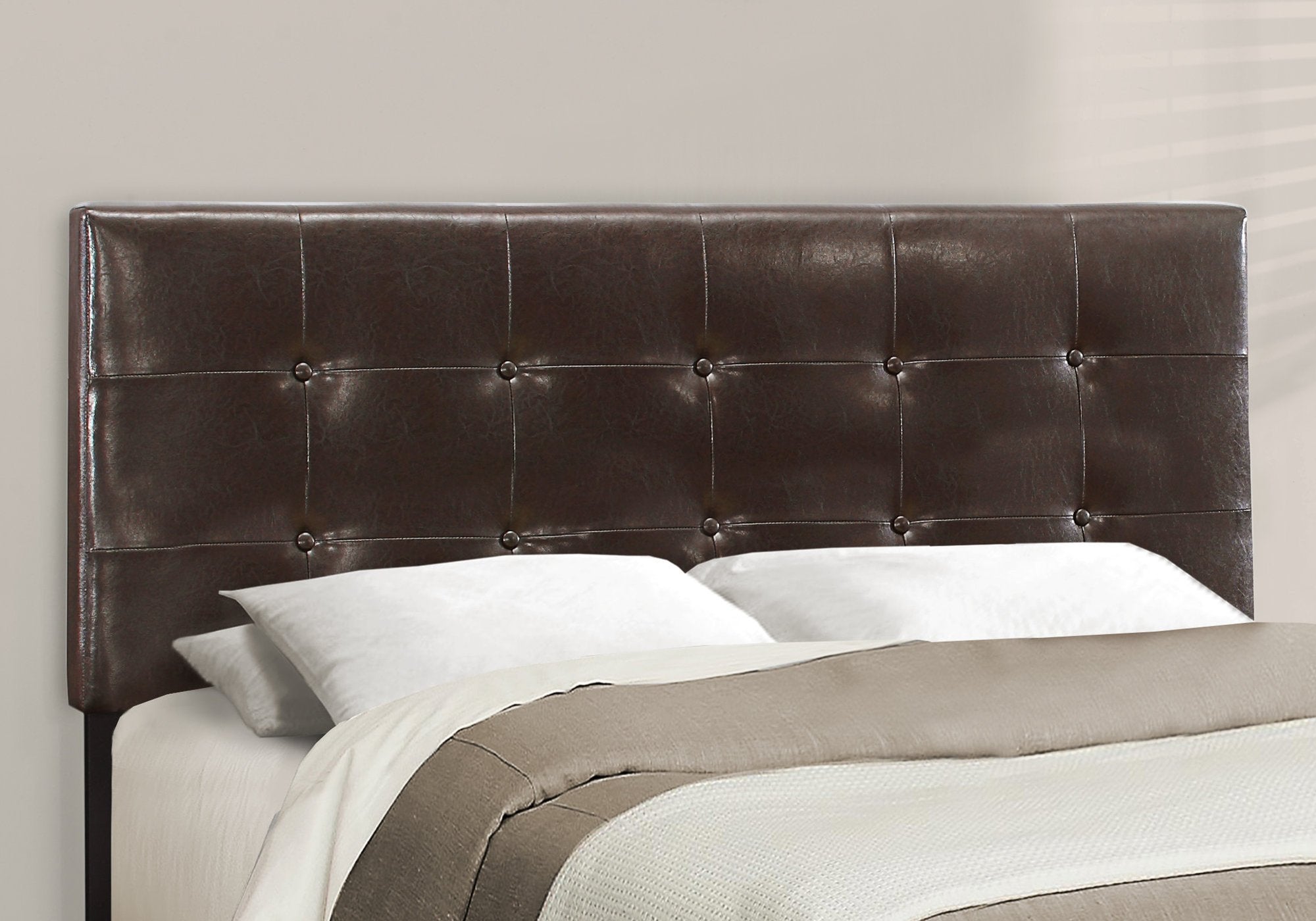 64.25inches x 85.25inches x 45inches Grey Linen - Queen Size Bed